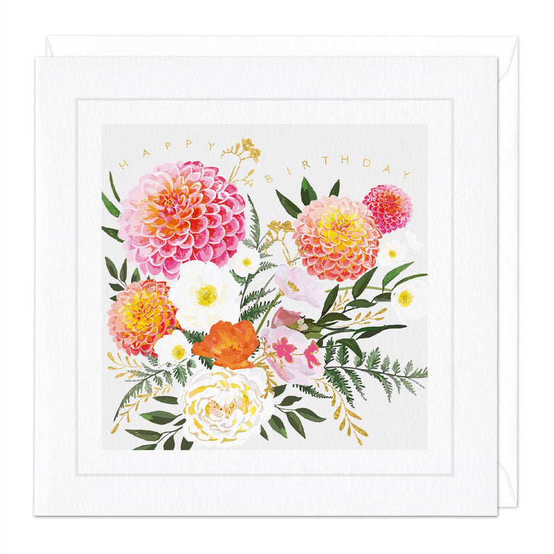 E049 - Summer Bouquet Birthday Card