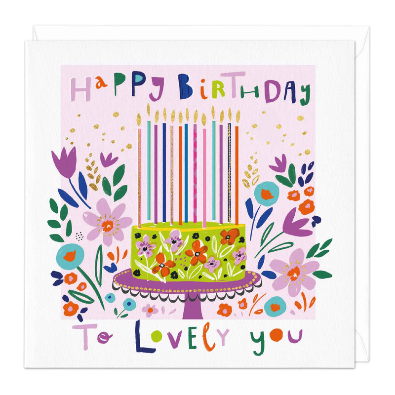 Greeting Card-E051 - To Lovely you Happy Birthday Card-Whistlefish