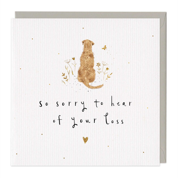 Greeting Card-E144 - Sorry For Your Loss Dog Card-Whistlefish