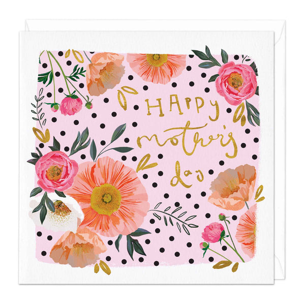 Greeting Card - E165 - Happy Mother's Day Floral Card - Happy Mothers Day - Greetings Card - Whistlefish