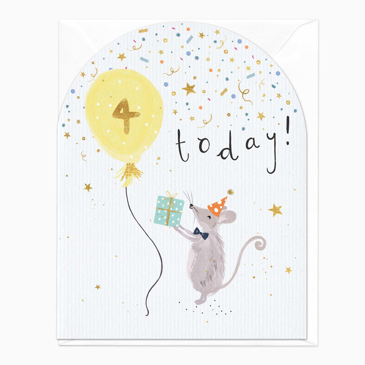 Greeting Card-E332 - 4 Today Mouse Birthday Card-Whistlefish