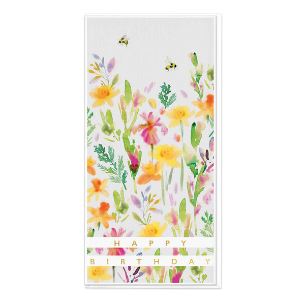 Greeting Card-E359 - Daffodils Birthday Card-Whistlefish