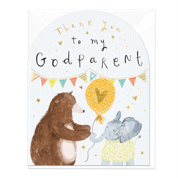 Greeting Card - E373 - Godparent Thank You Arch Card - 