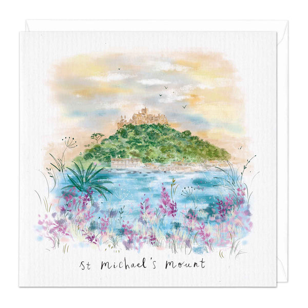 Greeting Card-E418 - St Michael's Mount Card-Whistlefish