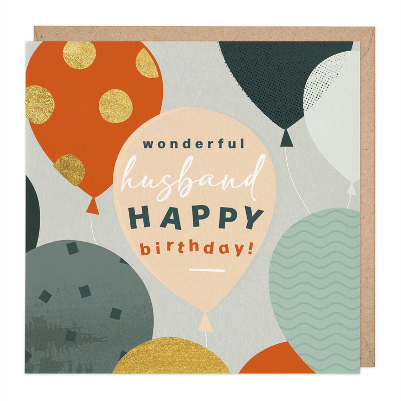 Greeting Card-E447 - Wonderful Husband Birthday Card-Whistlefish