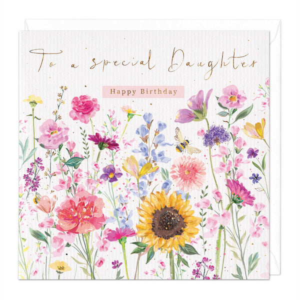 Greeting Card-E450 - Summer garden Daughter card-Whistlefish