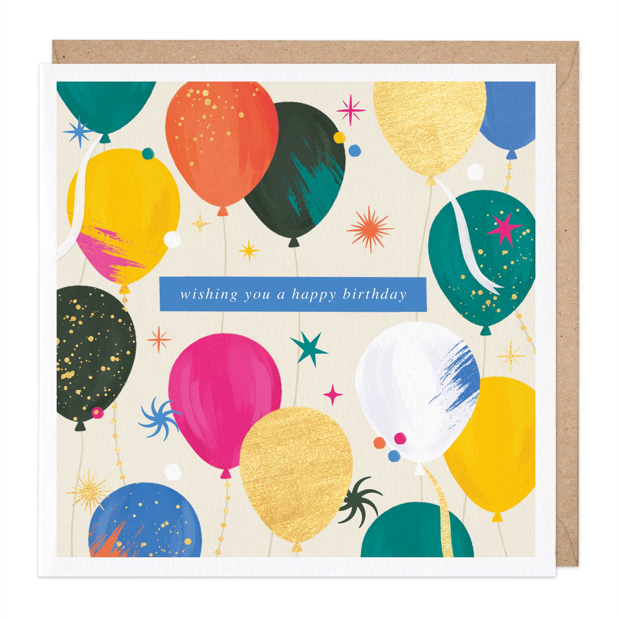 Balloons & Sparkles Birthday Card - Whistlefish