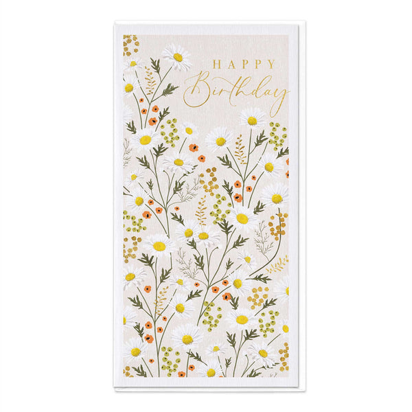 Greeting Card-E493 - Climbing Daisies Birthday Card-Whistlefish
