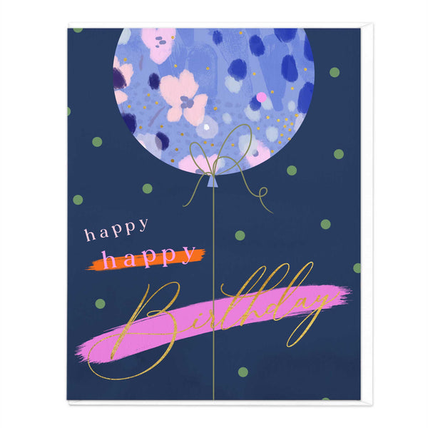 Greeting Card-E496 - Happy Happy Birthday Card-Whistlefish