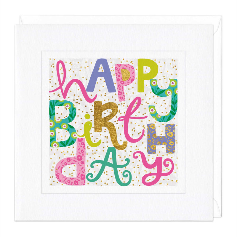 Greeting Card-E507 - Collage Happy Birthday Card-Whistlefish