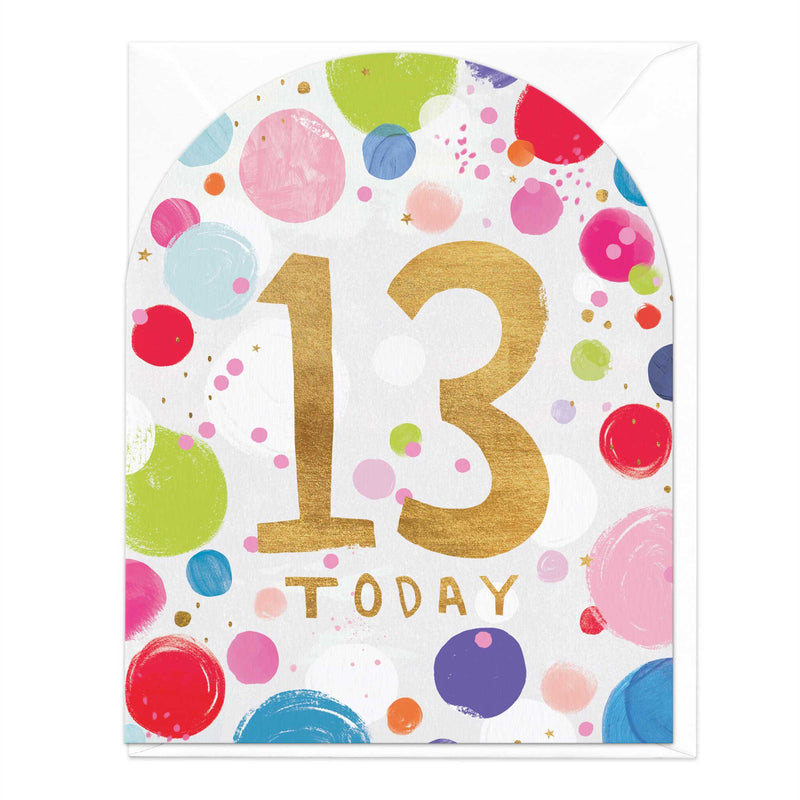 Greeting Card - E512 - 13 Today Birthday Card - 13 Today Birthday Card - Whistlefish