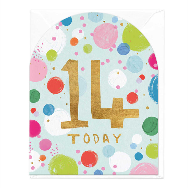 Greeting Card - E513 - 14 Today Birthday Card - 14 Today Birthday Card - Whistlefish