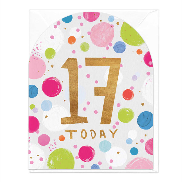 Greeting Card - E516 - 17 Today Birthday Card - 17 Today Birthday Card - Whistlefish
