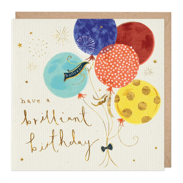 Greeting Card-E552 - Balloons Brilliant Birthday Card-Whistlefish