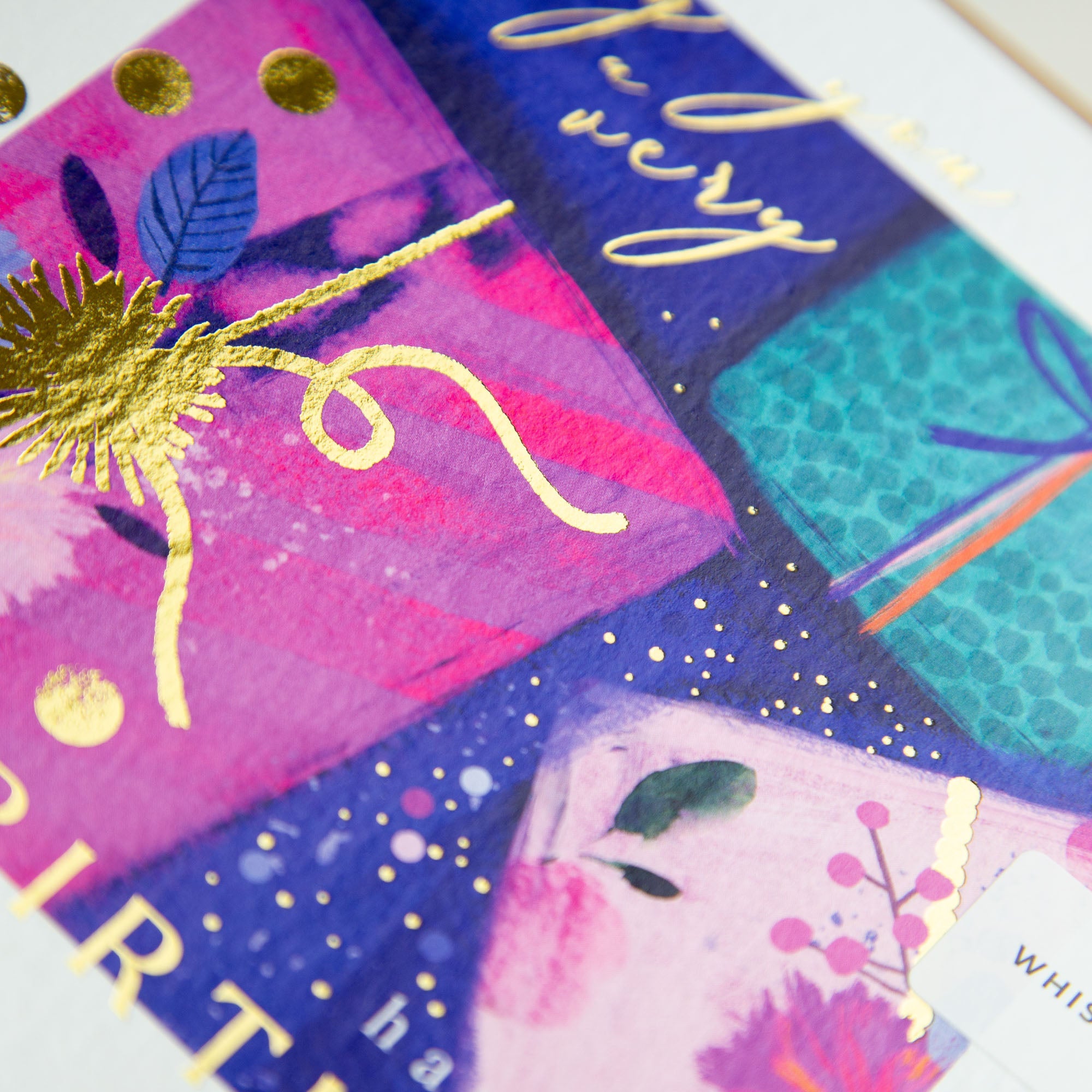 Greeting Card-E584 - Watercolour Birthday Presents Card-Whistlefish