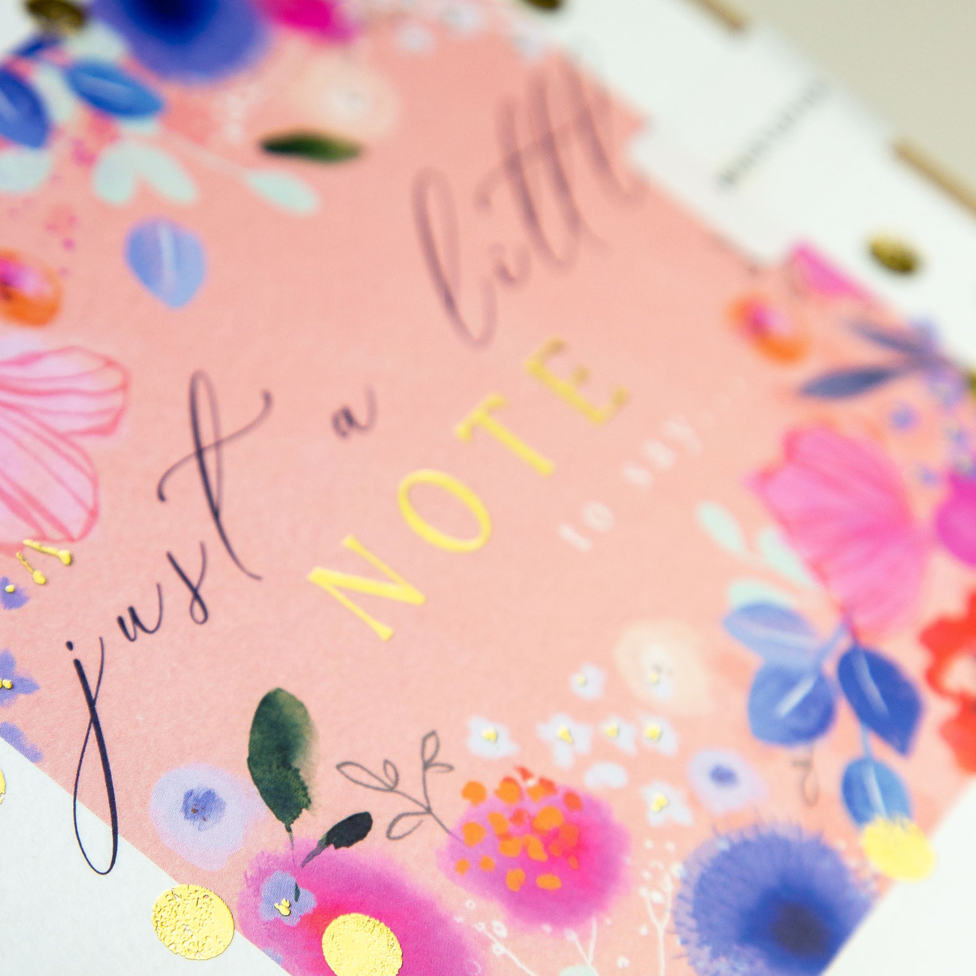 Bright Flowers Note Card Whistlefish