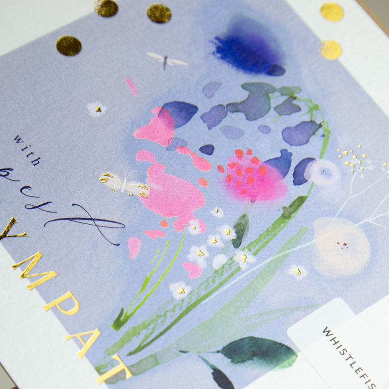 Greeting Card-E586 - Mini Sympathy Bouquet-Whistlefish