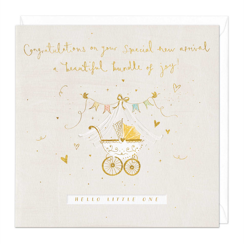 Greeting Card-E616 - Hello Little One Card-Whistlefish