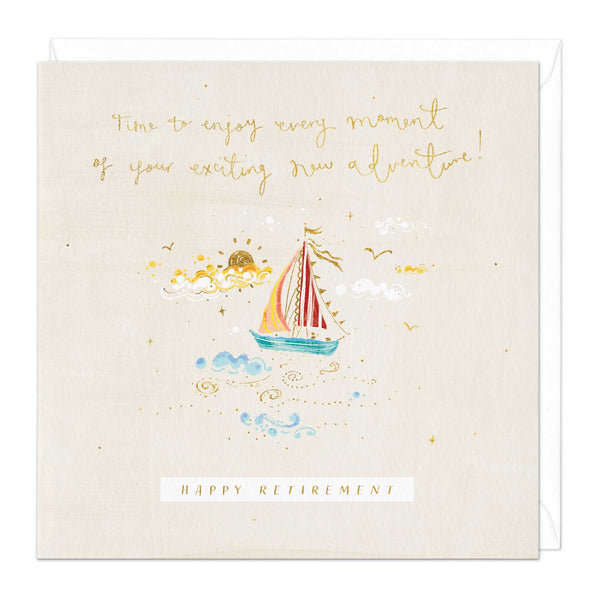Greeting Card-E622 - Retirement Ship Card-Whistlefish