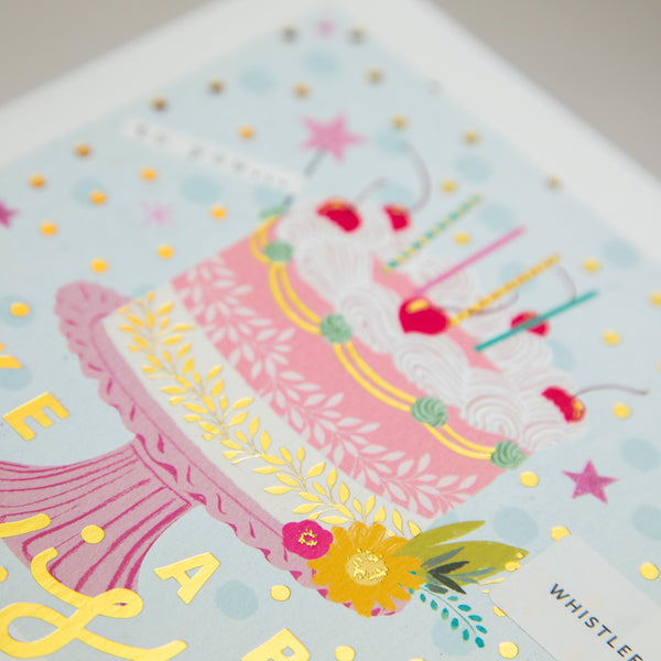 Greeting Card-E630 - Make A Big Wish Birthday Card-Whistlefish