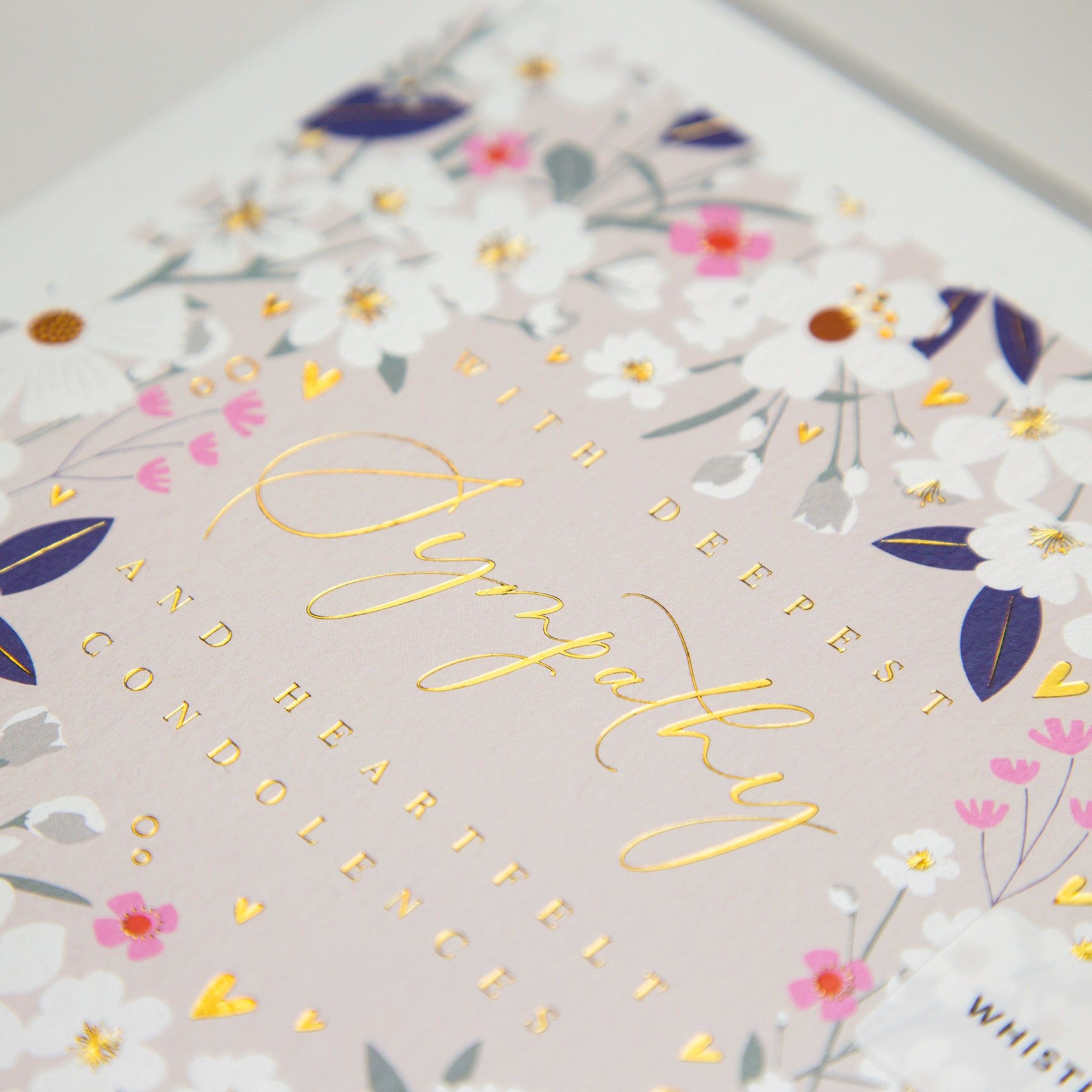 Greeting Card-E631 - Heartfelt Condolences Card-Whistlefish