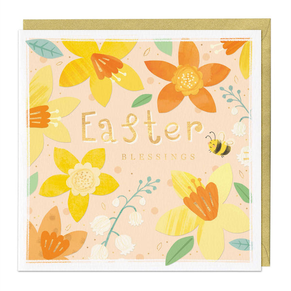 Greeting Card - E639 - Sunshine Florals Easter Card - Sunshine Florals Easter Card - Whistlefish