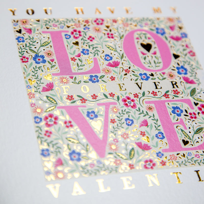 Greeting Card-E646 - Forever Love Valentines Card-Whistlefish