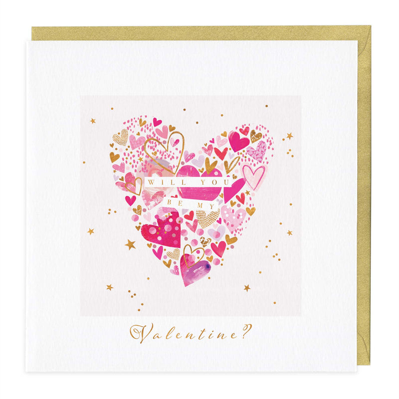 Greeting Card-E649 - Valentines heart painting card-Whistlefish