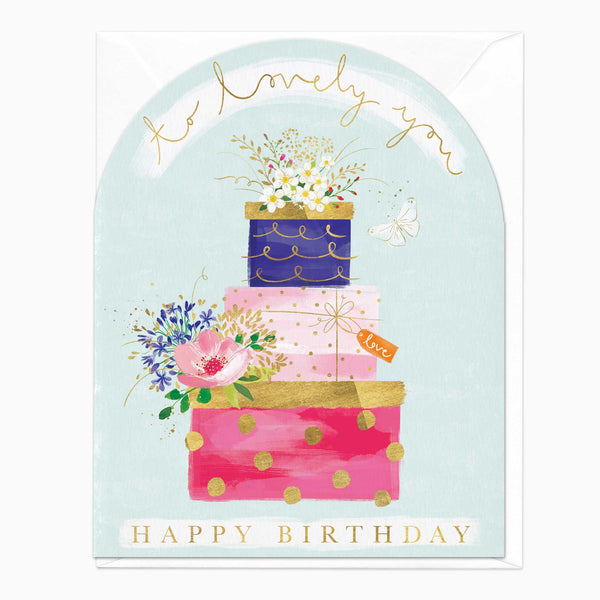 Greeting Card-E662 - To Lovely You Birthday Card-Whistlefish