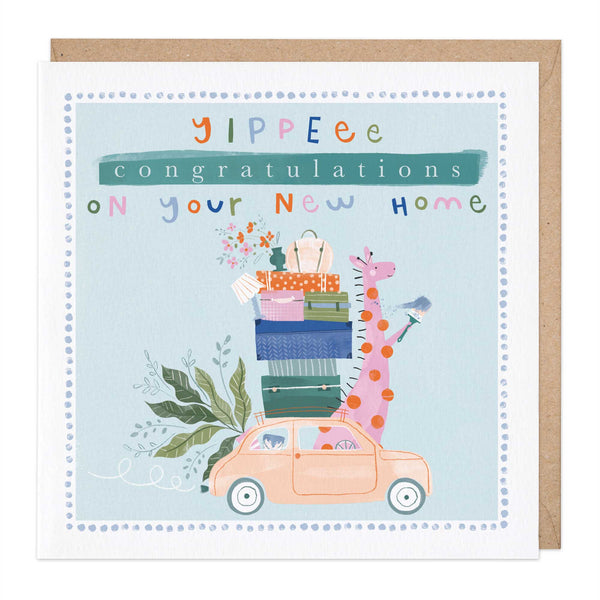 Greeting Card-E674 - Yippee, New Home Card-Whistlefish