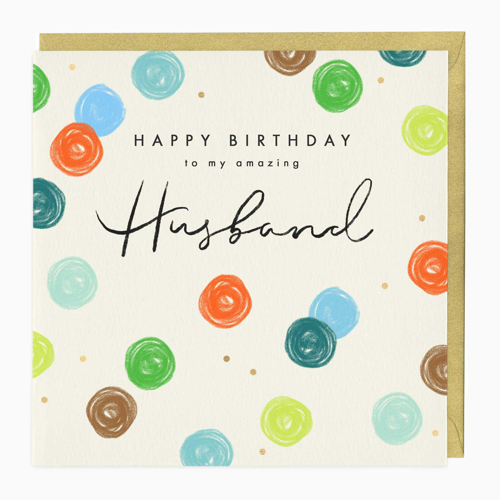 Greeting Card-E677 - Amazing Husband Birthday Card-Whistlefish