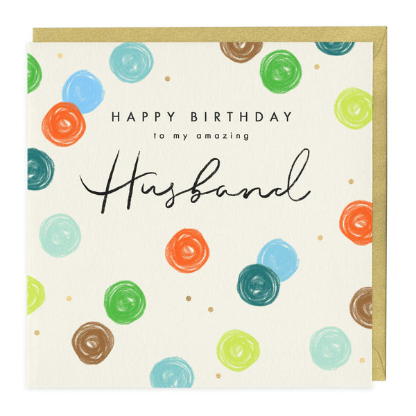 Greeting Card-E677 - Amazing Husband Birthday Card-Whistlefish