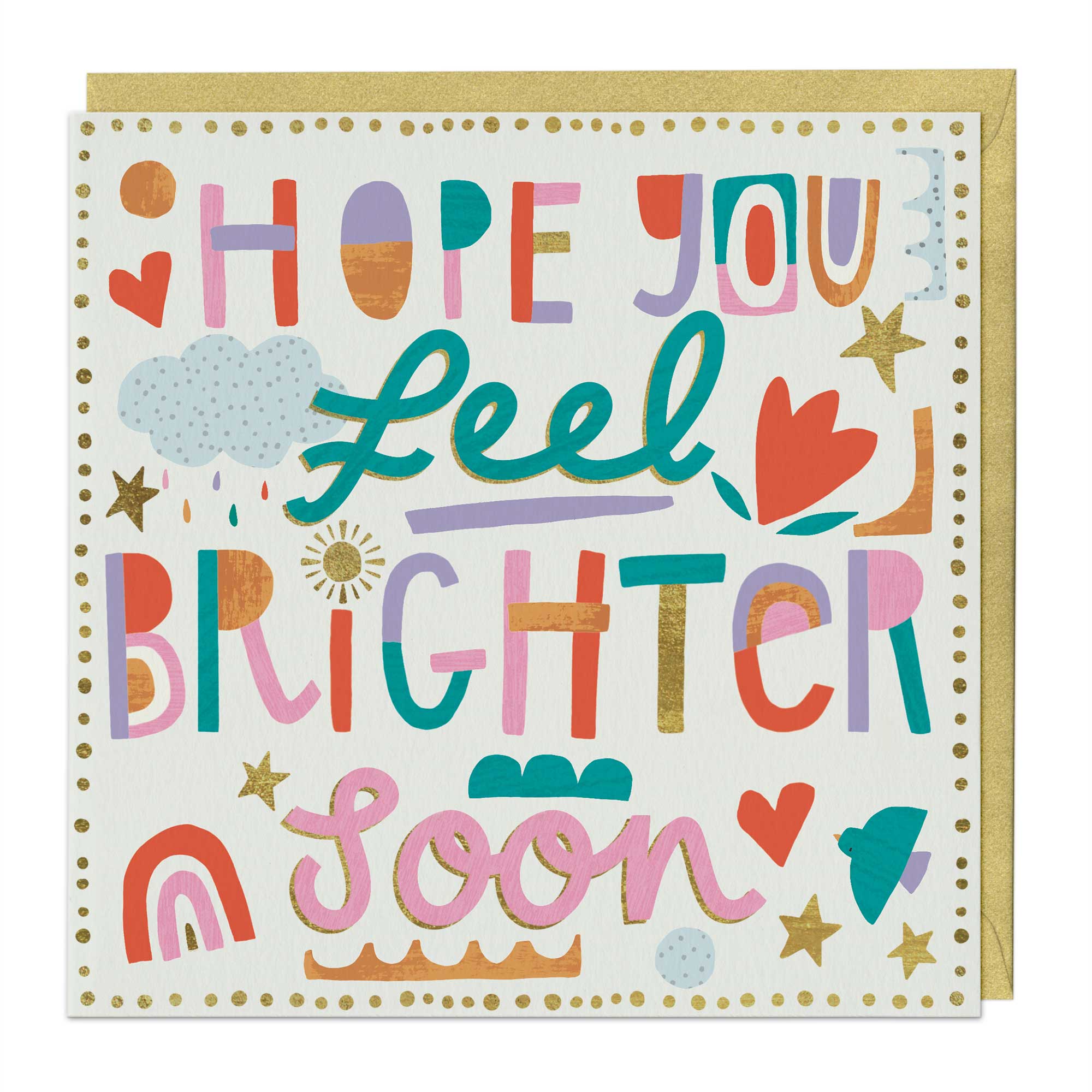 Feel Brighter Soon Patchwork Card - Whistlefish