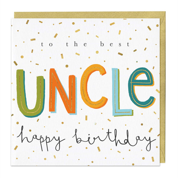 Greeting Card - E697 - The Best Uncle Birthday Card - The Best Uncle Birthday Card - Whistlefish