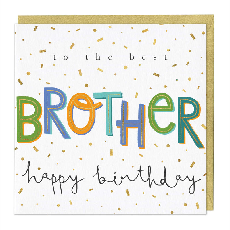 Greeting Card - E698 - The Best Brother Birthday Card - The Best Brother Birthday Card - Whistlefish