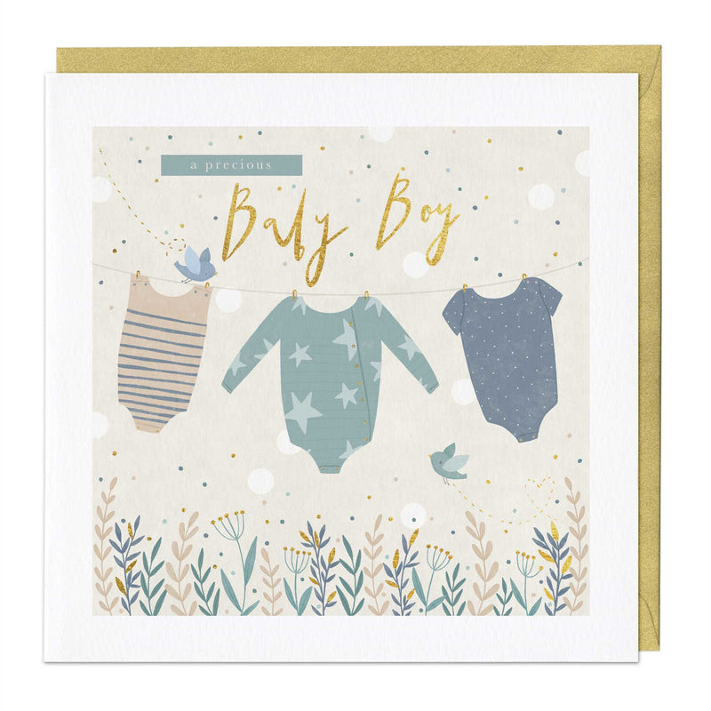 Greeting Card - E702 - Baby Boy Card - Baby Boy Card - Whistlefish