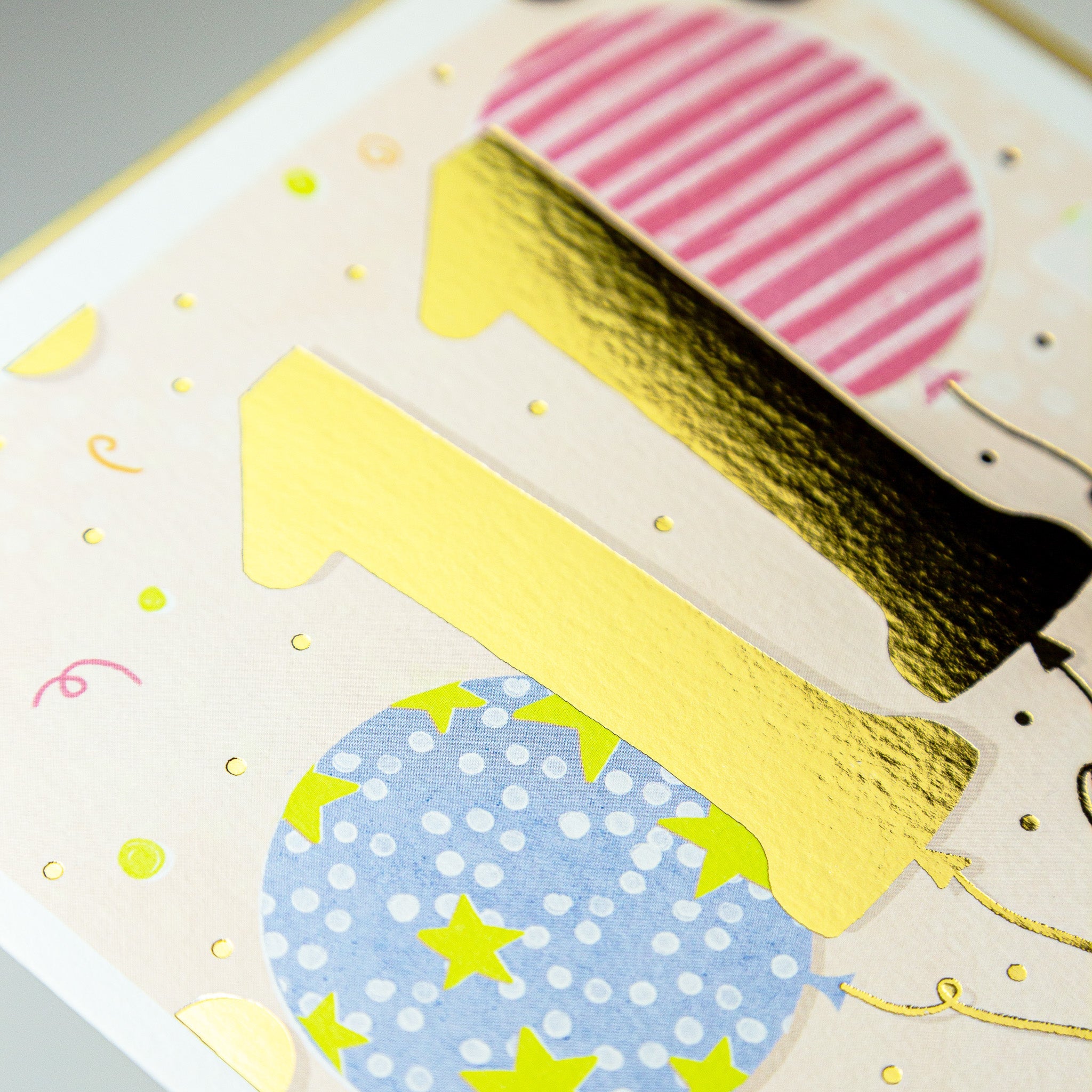 Greeting Card - E718 - 11th Balloon Birthday card - 11th Balloon Birthday card - Whistlefish
