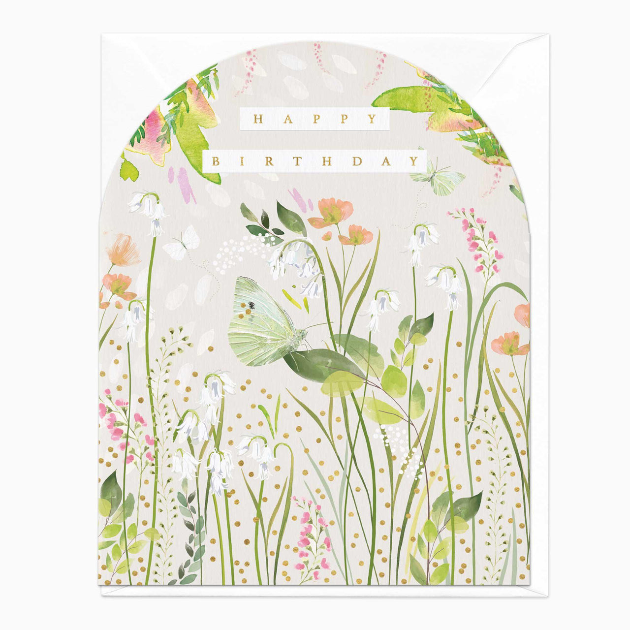 Greeting Card-E733 - Butterfly Meadow Birthday Card-Whistlefish