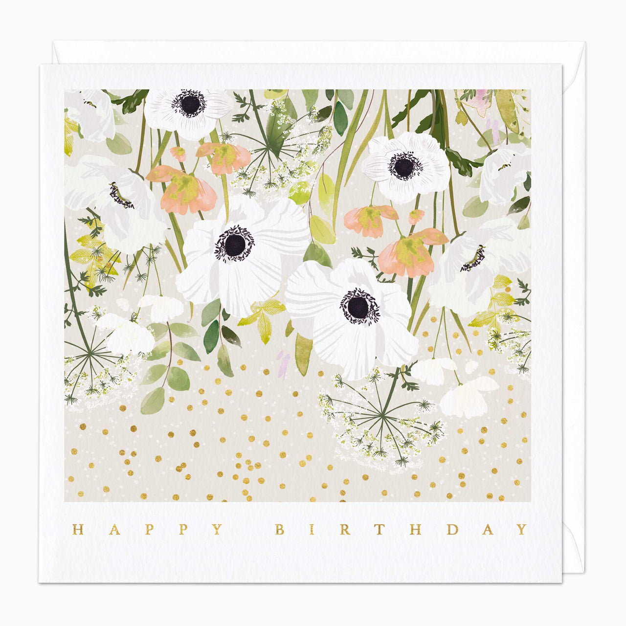 Greeting Card-E740 - Falling Hedgerow Birthday Card-Whistlefish