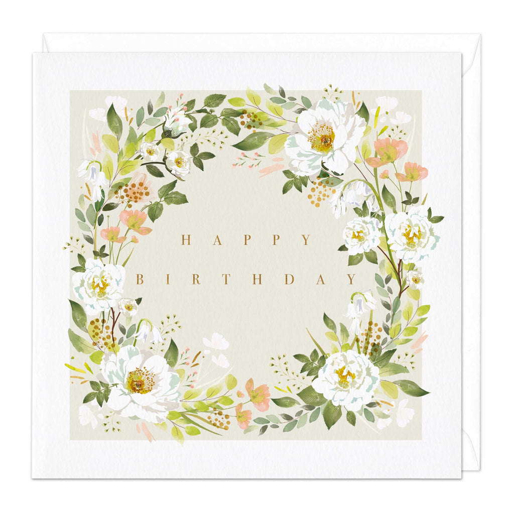 Greeting Card - E743 - Floral Elegance Birthday Card - Floral Elegance Birthday Card - Whistlefish