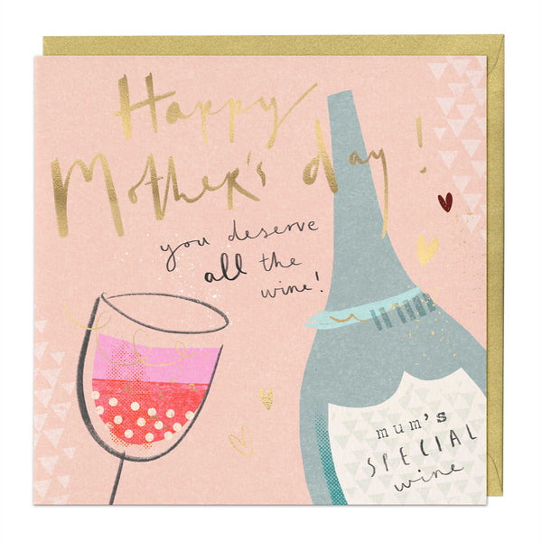 Greeting Card - E749 - All the Wine Mothers Day Card - All the Wine Mothers Day Card - Whistlefish