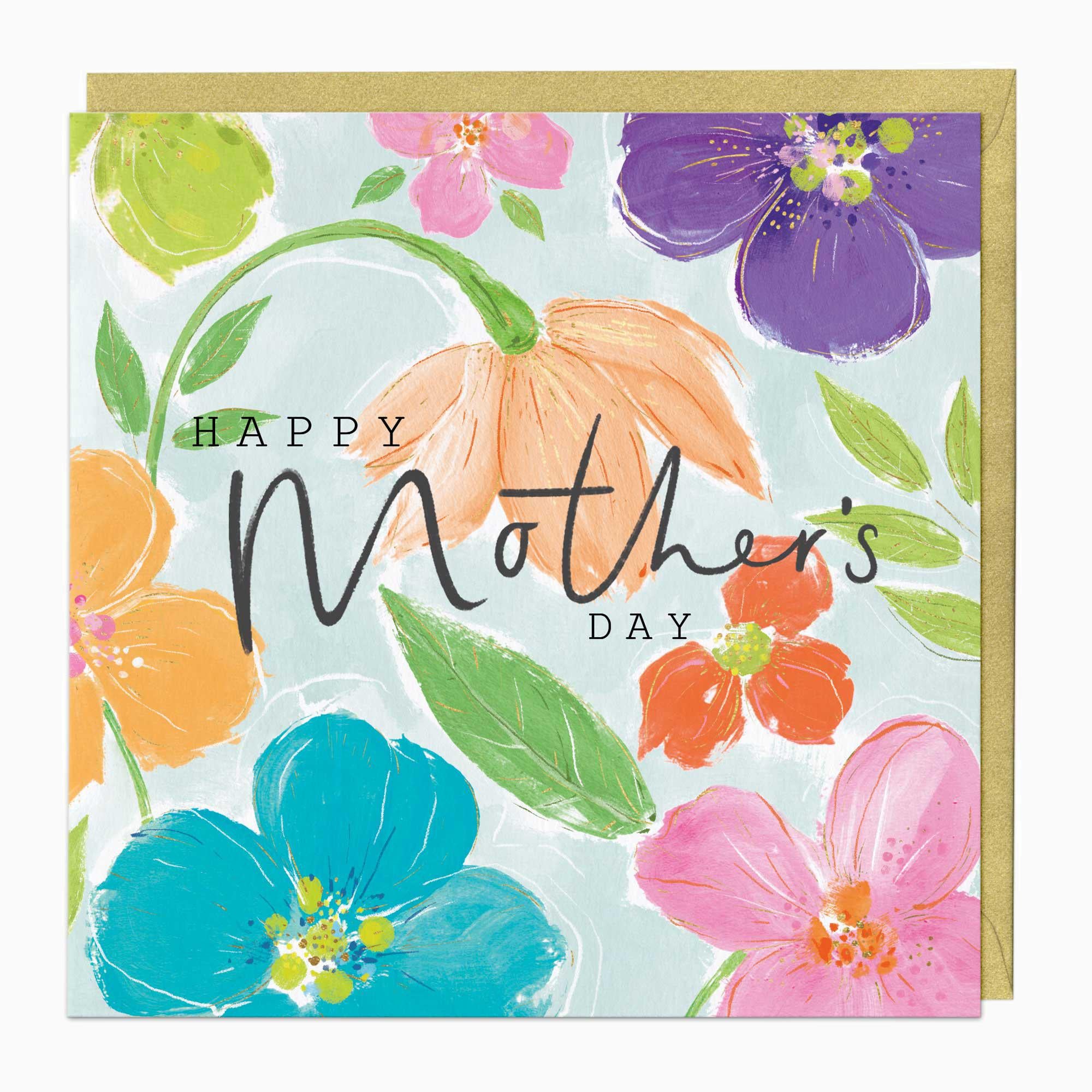 Greeting Card-E750 - Mothers Day Floral Card-Whistlefish
