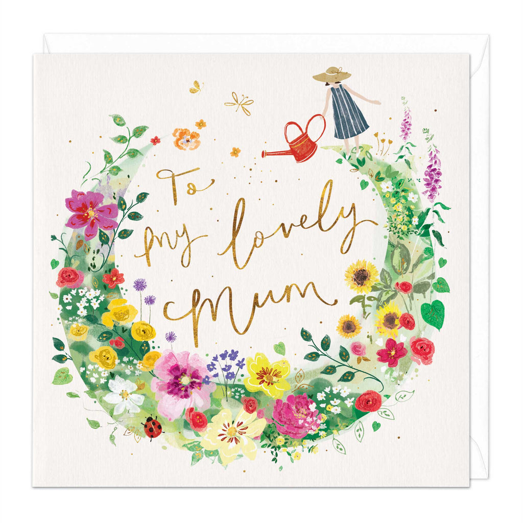 Greeting Card - E752 - Lovely Mum Floral Mothers Day Card - Lovely Mum Floral Mothers Day Card - Whistlefish