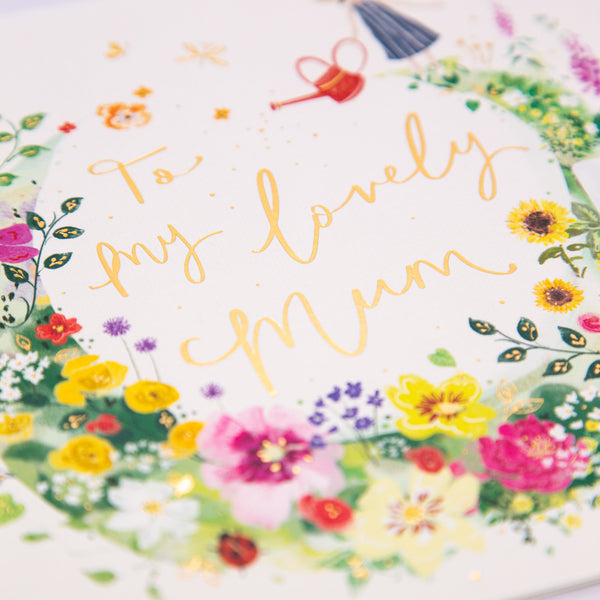 Greeting Card - E752 - Lovely Mum Floral Mothers Day Card - Lovely Mum Floral Mothers Day Card - Whistlefish
