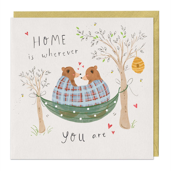 Greeting Card - E756 - Home is wherever you are just to say card - 