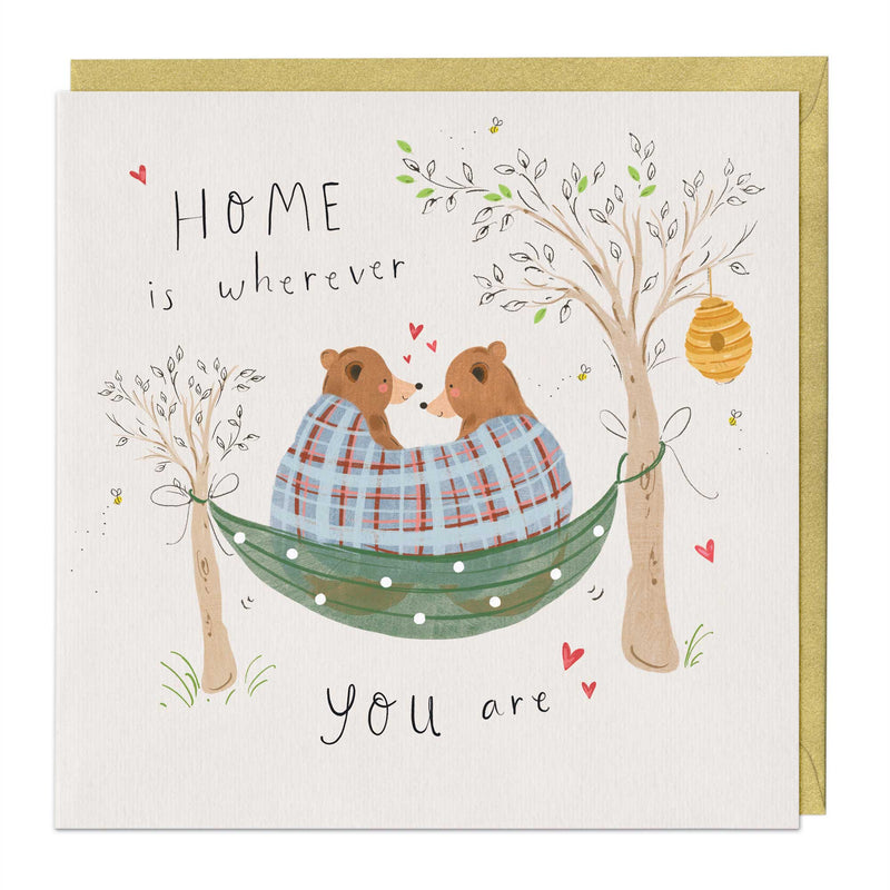 Greeting Card - E756 - Home is wherever you are just to say card - 