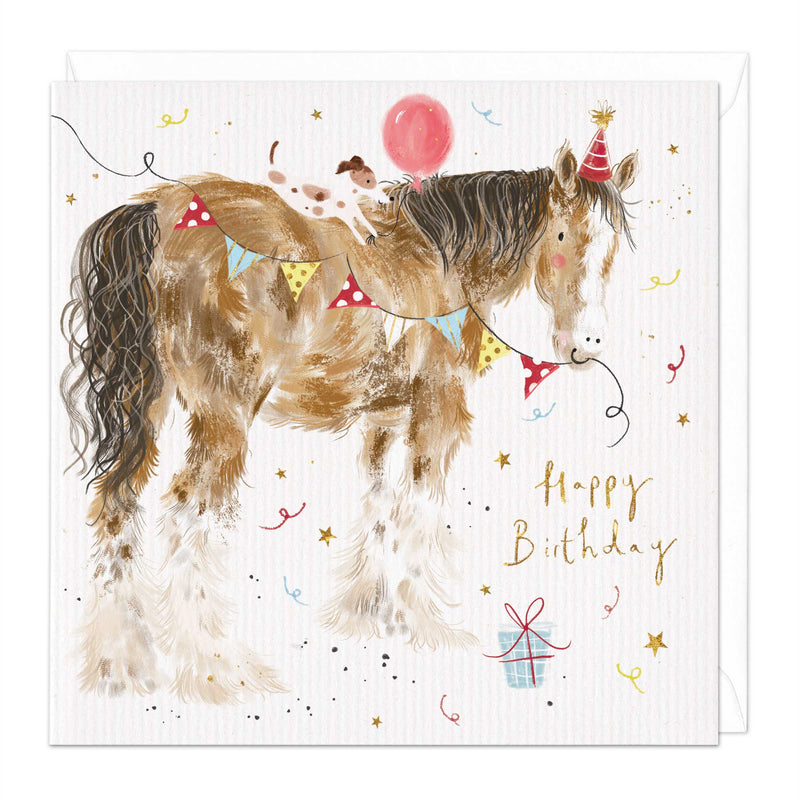 Greeting Card - E771 - Festive Farmhouse Birthday Card - Festive Farmhouse Birthday Card - Whistlefish
