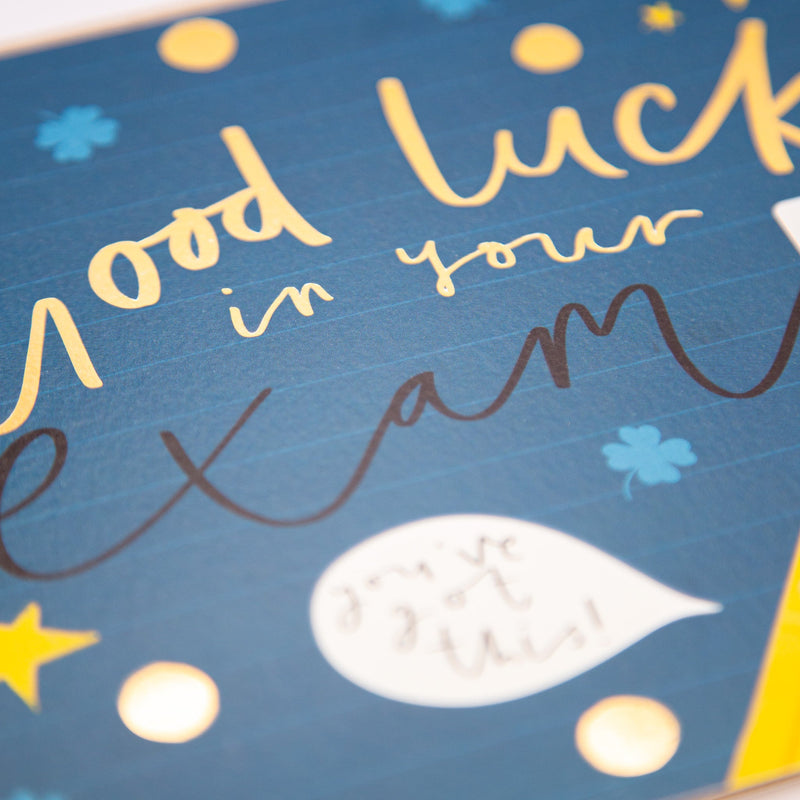 Greeting Card - E773 - Good Luck in Your Exams Card - Good Luck in Your Exams Card - Whistlefish