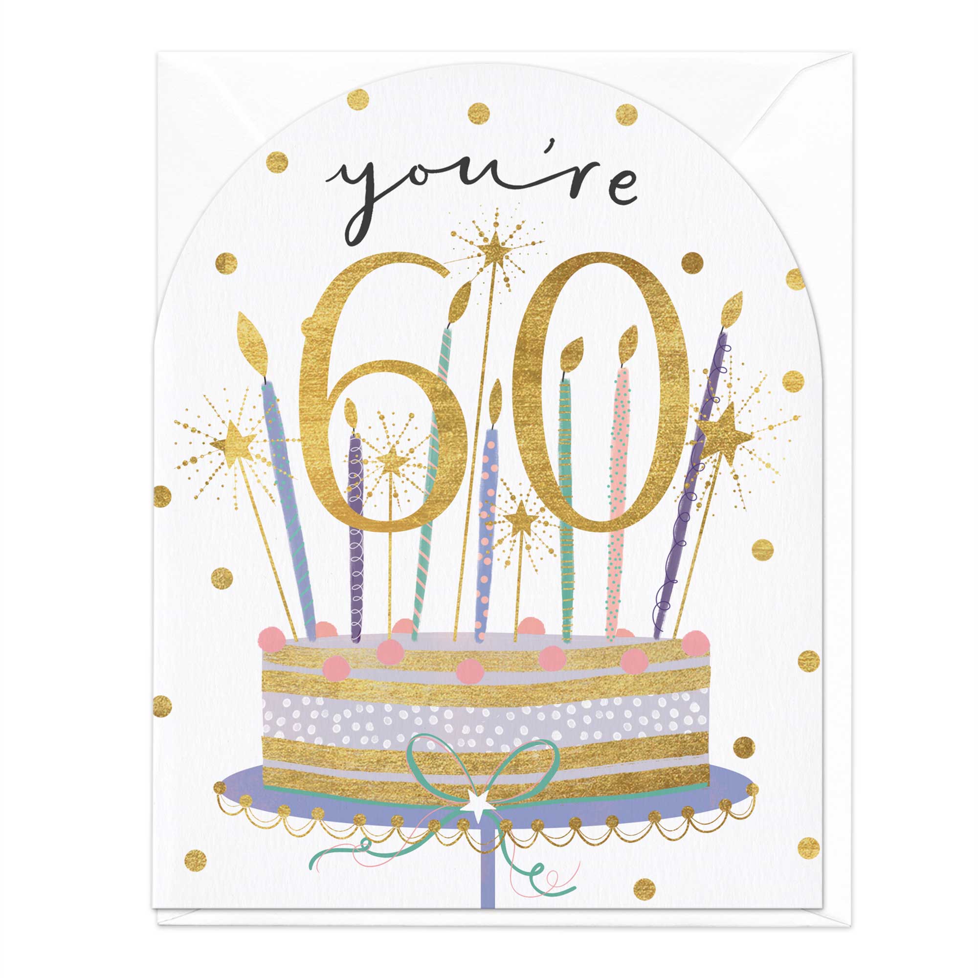 You're 60 Birthday Cake Card - Whistlefish