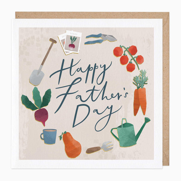 Greeting Card-E789 - Gardener's Delight Father's Day Card-Whistlefish